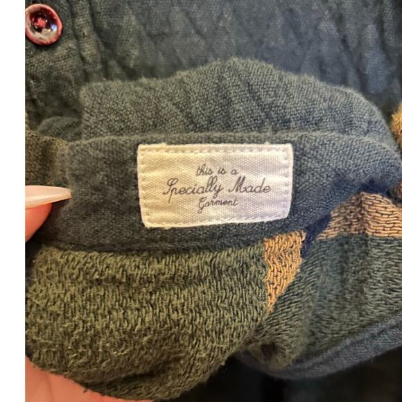 Scotch & Soda Olive Green Quilted Couture Button Down Size XL - Picture 5 of 8